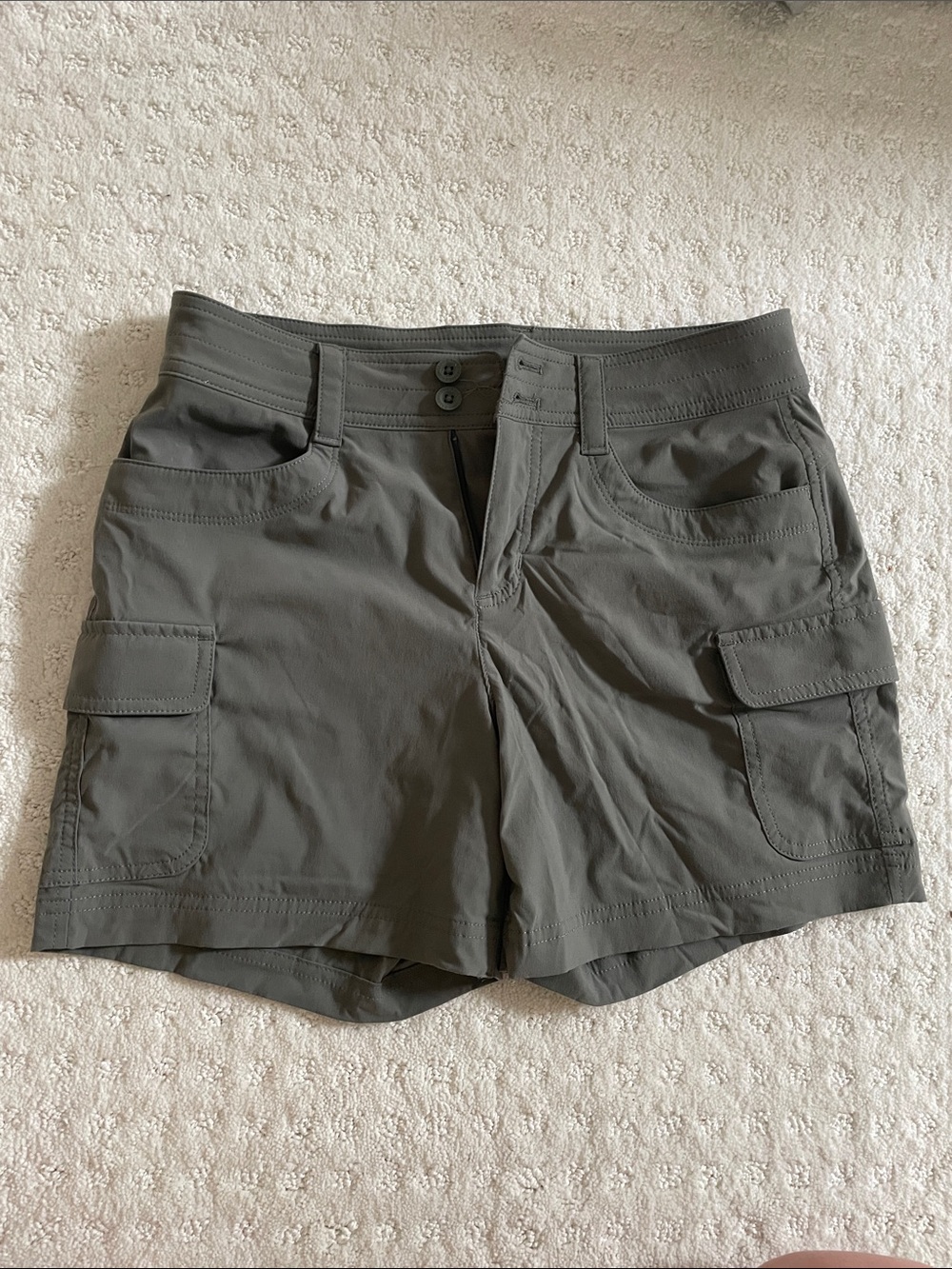 Women's Cargo Shorts in Olive Green — Lightweight Utility Style Eddie Bauer